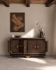 Kioto Burl Sideboard | Storage by INTERIOR VISUALS. Item made of wood with brass works with contemporary style