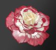 Large-scale Single Flower on-edge paper art | Wall Sculpture in Wall Hangings by JUDiTH+ROLFE. Item made of paper compatible with contemporary and modern style
