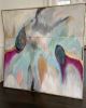 Bloom Magenta Stagg | Oil And Acrylic Painting in Paintings by Lori Sperier Art. Item made of canvas