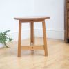 Side table | Tables by Majid Lavasani. Item made of oak wood with brass