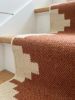 Handwoven Woolen Runner Rug | Rugs by Evergreen Carpets. Item made of wool works with boho & minimalism style
