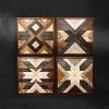 "The Four Horsemen" Geometric Wood Wall Art - Set of 4 | Wall Sculpture in Wall Hangings by Skal Collective. Item composed of wood