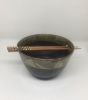 Handmade pottery noodle bowls | Dinnerware by Rosie Hay Ceramics. Item composed of stone