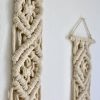 Set of Minimalistic fiber art tassel- Diamond Tassel | Macrame Wall Hanging in Wall Hangings by YASHI DESIGNS by Bharti Trivedi. Item made of fabric with fiber
