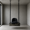 Suspended Steel Swing Seat — Tronco, Nitush Aroosh | Swing Chair in Chairs by Nitush Aroosh. Item made of fabric with steel works with contemporary & eclectic & maximalism style