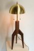 Falcon Table Lamp | Floor Lamp in Lamps by Nathan Chintala. Item made of walnut with brass works with mid century modern style
