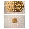 Bamboo Dense Six Sided Angular Light 50 | Pendants by ADAMLAMP. Item made of maple wood works with contemporary & japandi style