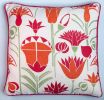 Lotus Cushion Cover | Pillows by Jessie de Salis. Item composed of linen compatible with boho and mid century modern style