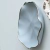Porcelain Flower Discs Wall Installation Blue Platinum | Wall Sculpture in Wall Hangings by Maap Studio. Item made of metal with ceramic