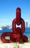 'Links' | Public Sculptures by Mike Van Dam Art | RARITY GALLERY in Mikonos. Item made of steel