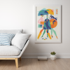 Rainy Girls - Fine Art Print | Prints by Kirsten Ulve. Item composed of paper in minimalism or mid century modern style