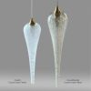 ICICLE Artisanal Hand-Blown Glass Chandelier, 9 LED Pendants | Pendants by Galilee Lighting. Item composed of metal & glass compatible with modern style
