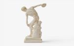 Discobolus - Discus Thrower Sculpture | Sculptures by LAGU. Item made of marble