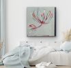 Flor Azul / Acrylic on canvas / 40"x40"x2.5" | Oil And Acrylic Painting in Paintings by Sidnea D'Amico. Item composed of birch wood in minimalism or mid century modern style