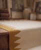 Handwoven Wool Stair Runner | Customizable Geometric Rug | Runner Rug in Rugs by Evergreen Carpets. Item composed of wool compatible with boho and minimalism style