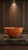 Sculptural Pearwood Vessel with Emerald Green Epoxy Accents | Decorative Bowl in Decorative Objects by Holzkunst Samuel Meisinger. Item made of wood & synthetic compatible with art deco and modern style