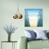 Beach Flowers — Original Textured Acrylic Painting | Oil And Acrylic Painting in Paintings by DaggArt. Item composed of canvas in coastal style