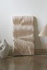 Pleated Wall Sculpture | Wall Hangings by andagain. Item composed of canvas compatible with minimalism and contemporary style