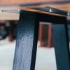 Rain Tree Table with Yakisugi Legs | Dining Table in Tables by Power Woodwork. Item works with minimalism & contemporary style