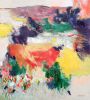 Coral Hills | Oil And Acrylic Painting in Paintings by Simona Gocan. Item composed of canvas & synthetic