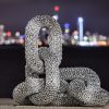 'Links' | Public Sculptures by Mike Van Dam Art | RARITY GALLERY in Mikonos. Item made of steel