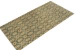 1960s Vintage Distressed Style Rug in Green-Gray, Beige | Area Rug in Rugs by Rug and Kilim