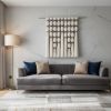 Boho woven wall hanging large wall weaving tapestry | Macrame Wall Hanging in Wall Hangings by Sarmal Design. Item composed of cotton and metal in boho or contemporary style