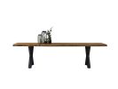 Dining Table For Outdoor - Tropical Wood Table | Tables by Tinella Collection. Item composed of walnut and metal in minimalism or contemporary style