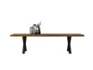 Dining Table For Outdoor - Tropical Wood Table | Tables by Tinella Wood. Item composed of walnut and metal in minimalism or contemporary style