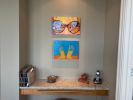 In Your Face and Standing at the Edge of the Water | Oil And Acrylic Painting in Paintings by Helena Wurzel. Item made of canvas with synthetic