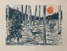 Morning deer | Prints in Paintings by Rafzstudio.com