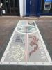 Waltham Abbey Meridian Line Mosaic | Public Mosaics by Paul Siggins - The Mosaic Studio. Item made of ceramic