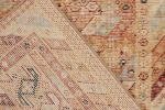 Distressed runner in Orange, Gold & Red Tribal pattern | Area Rug in Rugs by Rug and Kilim