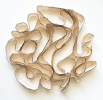 Textured Wall Art/3 Dimensional Art/Fiber Art | Wall Sculpture in Wall Hangings by Stef Shock. Item composed of cotton and glass in boho or contemporary style