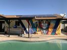 Airbnb Mural: Gilbert Poolhouse | Street Murals by Devona Stimpson. Item composed of synthetic
