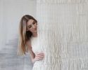 Vapour - Woven Wall Hanging | Tapestry in Wall Hangings by Lale Studio & Shop. Item made of bamboo & wool compatible with minimalism and contemporary style