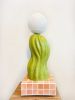 Cool Cat | Table Lamp in Lamps by Syds Fab Shop. Item made of ceramic & paper compatible with mid century modern and modern style