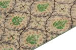 1960s Vintage Distressed Runner in Beige, Gray and Green | Area Rug in Rugs by Rug and Kilim