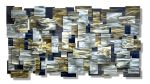 "Goldust" Glass and Metal Wall Sculpture | Wall Hangings by Karo Studios. Item made of metal with glass