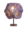 Modern Fabric Table Handpainted Lamp Anemone by Studio Mirei | Table Lamp in Lamps by Costantini Design. Item made of fabric & copper