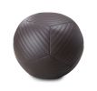 Banded Ottoman | Benches & Ottomans by Moses Nadel. Item made of leather