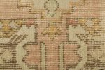 Vintage Turkish Rug in Pink and Cream with Geometric | Area Rug in Rugs by Rug and Kilim