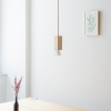 Lamp/One Collection Chandelier | Chandeliers by Formaminima. Item made of walnut with brass