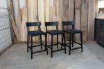 Briard Stool (with backrest) | Counter Stool in Chairs by Sheepdog. Item composed of oak wood and paper in minimalism or mid century modern style