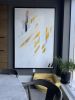 Abstract Twins | Oil And Acrylic Painting in Paintings by Ward 5 Design. Item made of canvas
