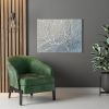 String Play | Blue Complexity 4306 | Prints in Paintings by Petra Trimmel. Item made of canvas with metal