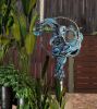 Hera - The Blue Heron | Public Sculptures by Black Lily Studio- Lee Bell. Item composed of steel and cement in boho or contemporary style