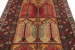 Vintage Konya Rug Mid Century Red Black Gold All Over | Area Rug in Rugs by Rug and Kilim