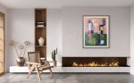 Structures for Breathing | Paintings by Rebekah Andrade. Item works with contemporary & modern style
