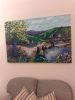 Commissioned Landscape painting 'Lockdown Adventures' | Oil And Acrylic Painting in Paintings by Judy Century Art. Item composed of synthetic